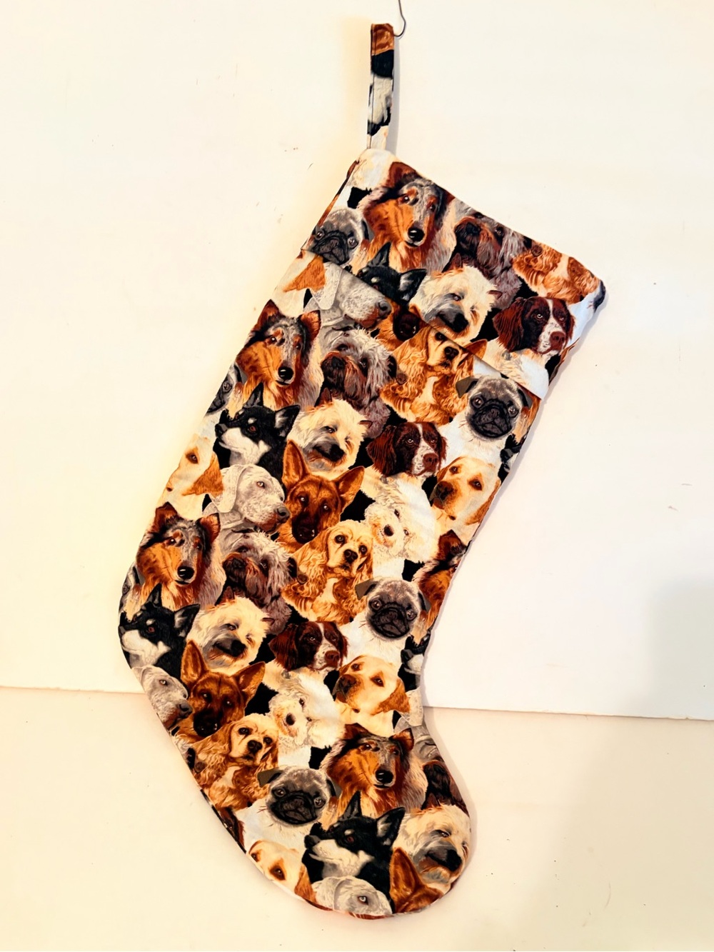 Multi Dog Breed Christmas Stocking